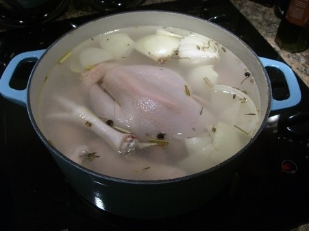 Chicken in the Broth Pot