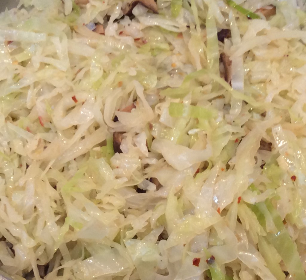 Cabbage with Shiitake Mushrooms and Dried Shrimp Sally K. Norton
